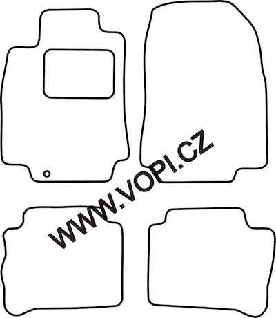 Autokoberce Nissan Tiida 2008 - 2012 Royalfit (3255)